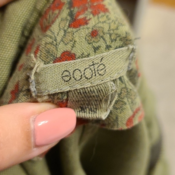 Army Green Cropped Demin Jacket - Picture 3 of 3